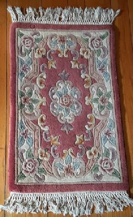 chinese rug pink